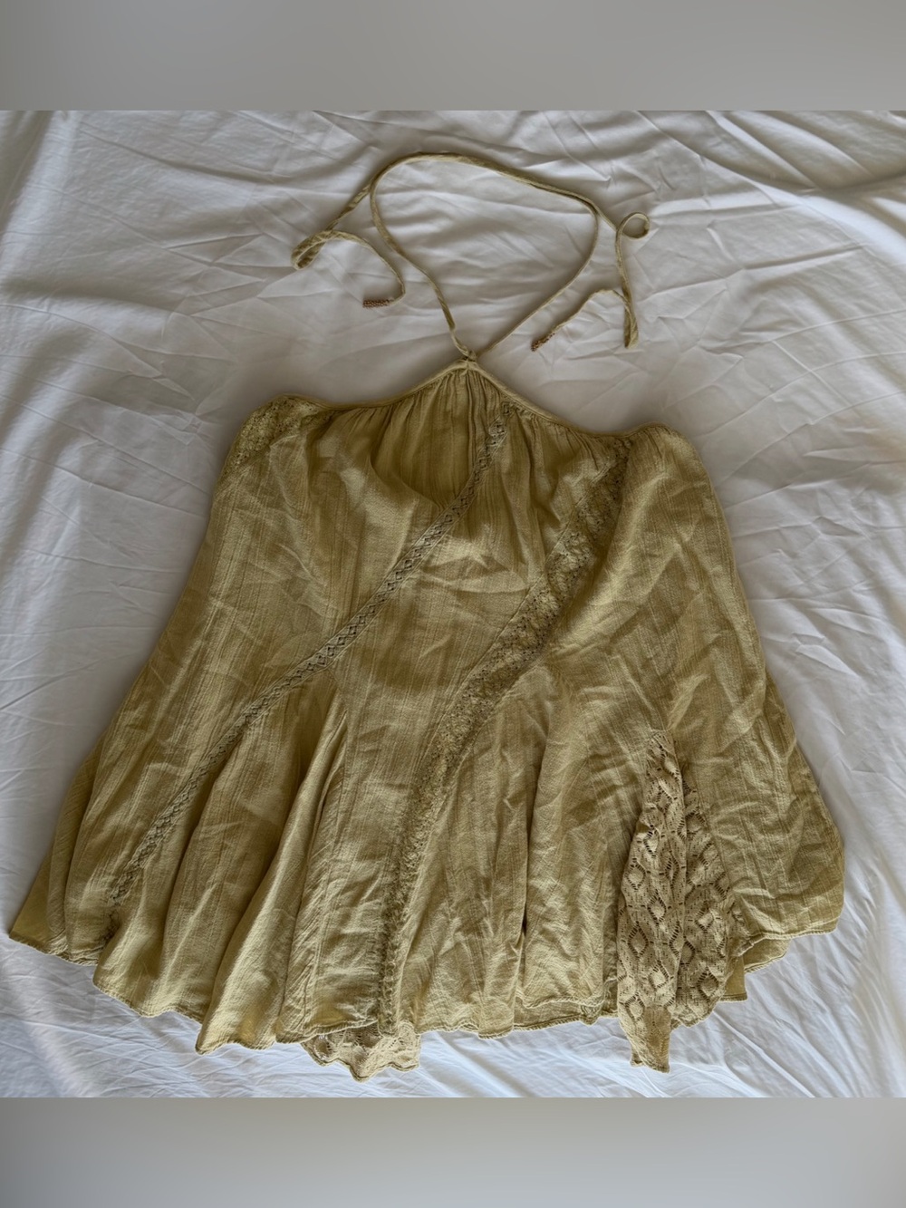 Flowy Halter Top Mini Dress